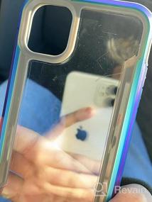 img 6 attached to Raptic Shield IPhone 11 Case, 10Ft Drop Tested Shockproof Protective Clear Cover With Aluminum Frame, Anti-Yellowing Technology For Long Lasting Durability - Iridescent