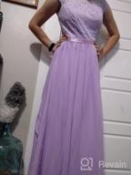 img 1 attached to Maxi Lace Bridesmaid Dress By DRESSTELLS - Perfect For Weddings And Proms review by Cynthia Romero
