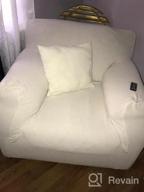 img 1 attached to Navy Blue Loveseat Stretch Slipcover – 2 Seat Sofa Protector By JINAMART review by Chris Mickens