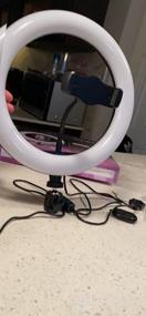 img 8 attached to 10'' LED Ring Light With Tripod Stand & Phone Holder For Live Streaming/Photography, Dimmable Selfie Makeup Video Recording Light With 3 Modes & 10 Brightness Levels
