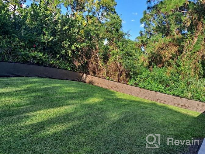 img 1 attached to TANG Sunshades Depot Brown 5X12' FT Privacy Fence Screen Temporary 150 GSM Heavy Duty Windscreen Fence Netting Fence Cover With Zipties 88% Privacy Blockage Excellent Airflow 3 Years Warranty review by Allan Ryser