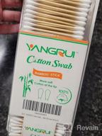img 1 attached to Eco-Friendly YANGRUI Cotton Swab - Natural Double Round Ear Swabs With Bamboo Sticks, 510 Count BPA Free & Pure – Pack Of 1 review by Paul Philippe