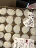 img 1 attached to 50-Pack White Unscented Votive Candles In Clear Plastic Cup - 7 Hour Burn Time | European Made By Hyoola Tea Lights review by Adrian Ojeda