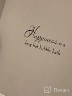 img 1 attached to Transform Your Bathroom With VWAQ Happiness Wall Decal Bubble Bath Quotes And Shower Stickers review by John Reese