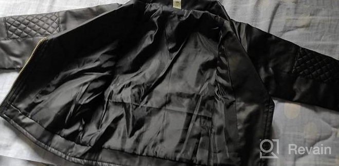 img 1 attached to Toddler Boys Girls Faux Leather Motorcycle Jackets Coat, Winter Outwear for 1-5 Years review by Udders Sharma