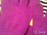 img 1 attached to Fuchsia Girls' Scarf Gloves: Essentials for Cold Weather review by Cesar Rios