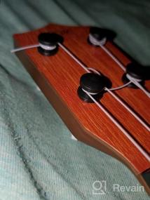 img 7 attached to Коричневая классическая гитара укулеле Музыкальный инструмент для детей - YEZI Toy