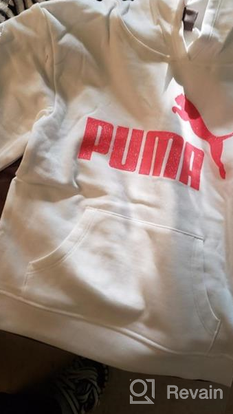 img 1 attached to PUMA Girls Fleece Pullover Hoodie: Perfectly Cozy & Stylish Activewear for Girls review by Taylor Johnston