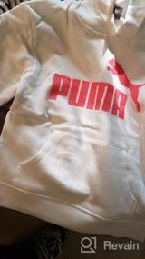 img 5 attached to Девочки PUMA флисовый худи с капюшоном: идеально уютная и стильная спортивная одежда для девочек