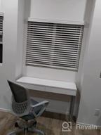 img 1 attached to Glossy White Vanity Desk By GreenForest With 2 Drawers, Modern Style Console Table For Bedroom, Home Office, & Makeup Station - 47" With Gold Metal Legs (Mirror Not Included) review by Tsuyoshi Tendencies
