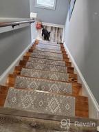 img 1 attached to Stylish & Safe: Sussexhome Carpet Stair Treads For Wooden Steps - 4-Pack Of Self-Adhesive, Pet & Kid-Friendly Indoor Treads To Prevent Slipping review by Eric Carr