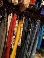 картинка 1 прикреплена к отзыву 20-Pack Of MIZGI Premium Velvet Pants Hangers With Clips - Slim Skirt Hangers In Non-Slip Ginger Yellow Felt - Stylish Copper/Rose Gold Hooks - Space-Saving Clothes Hangers For Outfits And Dresses от Sam Lee