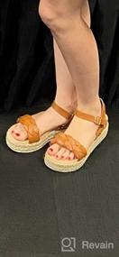 img 5 attached to Stylish Woven Espadrille Wedge Sandal For Women - CUSHIONAIRE Mae