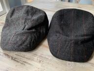 img 1 attached to Stay Stylish And Classic With Our 2 Pack Newsboy Hats For Men - Herringbone Tweed Wool Blend Flat Cap, Ideal For Driving And A Perfect Addition To Your Wardrobe review by Aaron Allen