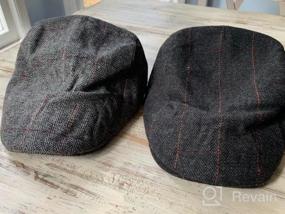 img 6 attached to Stay Stylish And Classic With Our 2 Pack Newsboy Hats For Men - Herringbone Tweed Wool Blend Flat Cap, Ideal For Driving And A Perfect Addition To Your Wardrobe