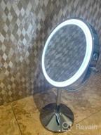 img 1 attached to Get Flawless Anywhere With Benbilry LED Lighted Travel Makeup Mirror - Rose Gold review by Allie Reynolds
