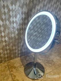 img 7 attached to Get Flawless Anywhere With Benbilry LED Lighted Travel Makeup Mirror - Rose Gold