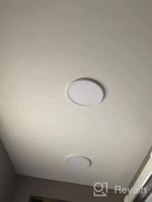 img 5 attached to Обновите свой потолок с помощью ультратонких светодиодных встраиваемых светильников Amico из 12 комплектов — 5 цветовых температур, диммируемая и энергосберегающая