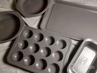 картинка 1 прикреплена к отзыву Nonstick 9 Inch Round Cake Pan For Foodi By Ninja - Oven Safe Up To 500⁰F, Dishwasher Safe, Premium Quality NeverStick Coating, Grey от David Maxwell