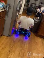 img 1 attached to EVERCROSS Self-Balancing Hoverboard With Seat Attachment, 6.5" Scooter With Bluetooth Speaker And LED Lights, Suitable For Kids - Enhance Your Hoverboarding Experience review by Pius Aponte
