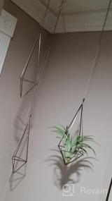 img 6 attached to Chic Air Plant Decor: Dahey'S Himmeli Geometric Display In Bronze