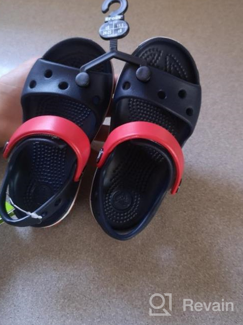 img 1 attached to 👶 Crocs Kids Crocband Sandal: Stylish and Comfortable Toddler Boys' Shoes review by Adam Cornelison