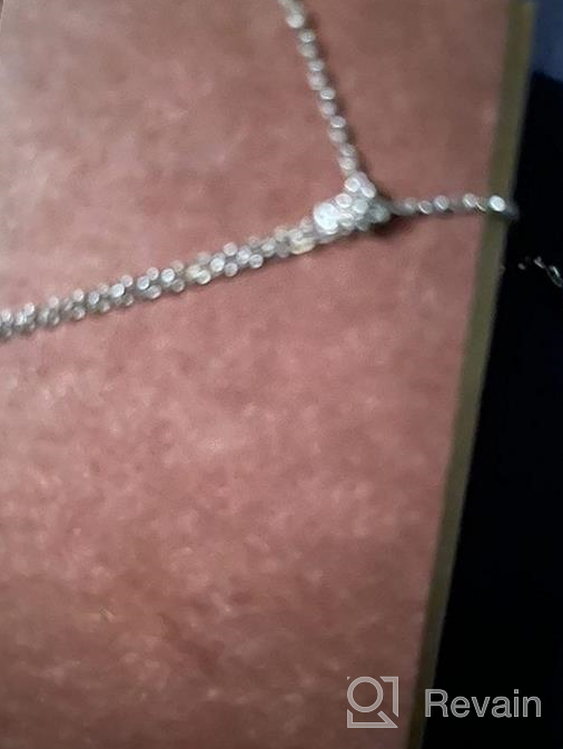 img 1 attached to 💎 GIGAJEWE Moissanite Cross Pendant Necklace Gift - 1.1ct Total, 3mmX11 Round Cut EF VVS1 Moissanite, 925 Silver - Ideal for Girlfriends review by Devin Henry