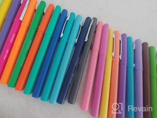 img 1 attached to 36 Assorted Colors Felt Tip Pens - ARTEZA 1.0-1.5Mm Quick Drying Water Based Ink Art Supplies For School, Office & Home review by Ryan Schweigert