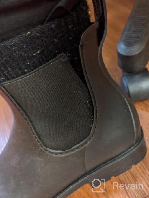 img 1 attached to Stay Dry And Stylish With DKSUKO'S Women'S Short Rain Boots - Perfect For Outdoor Work And Garden Activities review by Kody Bradley