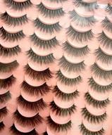 img 1 attached to 😍 Get Alluring Eyes with MAGEFY 20 Pairs: 4 Styles of Handmade, Fluffy False Eyelashes - Natural Look Faux Mink Lashes Pack review by Kevin Robinson
