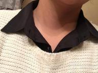 img 1 attached to ANZERMIX Women'S Detachable Half Shirt Blouse Fake Collar 2 Pack review by Sally Willyard