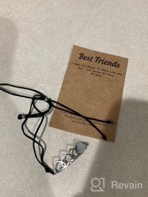 img 8 attached to Best Friend Bracelets Friendship BFF Matching Distance Heart Bracelet Gifts for Women Girls Teen Men - Tarsus Set of 2/3/4