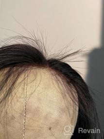 img 6 attached to ALLRUN прямые волосы рулончики с фронталем 3 рулончика с 13X4 кружевным фронталем (18 18 18+16 кружевной фронтал) 100% необработанные волосы девственницы с фронталем натурального цвета.