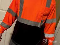 img 1 attached to XS-6XL AYKRM Safety T Shirt Reflective High Visibility Hi Vis Long Sleeve review by Tre Boyer