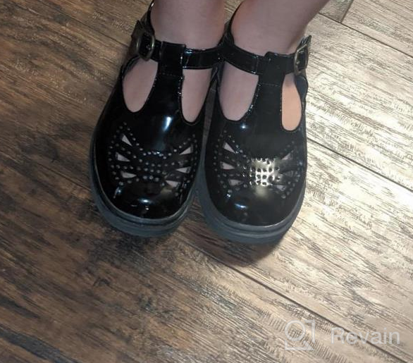 img 1 attached to 👞 THEE BRON Black Girls' School Uniform Shoes S11 - Flats review by Kevin Grizzle