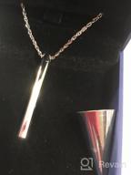 img 1 attached to Ristake Memorial Necklace: Stainless Steel Cremation Jewelry for Ashes review by Ryan Whatley
