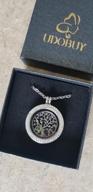 img 1 attached to Cloris Tautou Tree of Life Necklace with Engraved Message and 24 Birthstones: Express Love with Elegance review by James Murphy