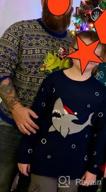 img 1 attached to Youth Cute Shark Christmas Sweater: Festive Boys' Clothing for Winter Holidays review by Daniel Haddo