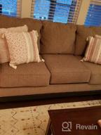 картинка 1 прикреплена к отзыву 18X18 Inch Yellow Tufted Decorative Throw Pillow Cover With Tassel - Moroccan Style Boho Tribal Cushion For Couch Sofa от Keith Saywon