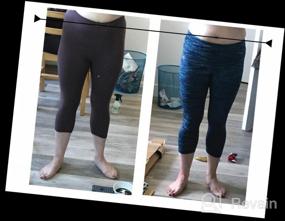 img 6 attached to Yoga Leggings - High Waisted Capri & Full Length SATINA Fitness Pants