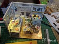 img 1 attached to Create Your Own Miniature Kitten Diary Room: TuKIIE DIY Dollhouse Kit With Furniture And Accessories In 1:24 Scale review by Sarah Garcia