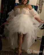 img 1 attached to Women'S Long High Low Ruffles Party Tulle Skirt: WDPL Perfect For Any Occasion! review by Shawn Welker