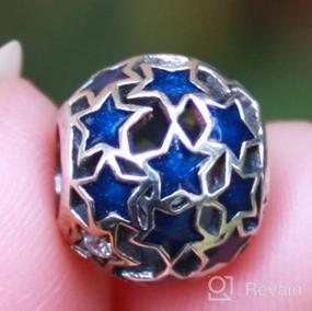 img 8 attached to NINAQUEEN Sterling Silver Charms - Sparkling Night Sky Cubic Zirconia & Blue Enamel, Gift Box Included!
