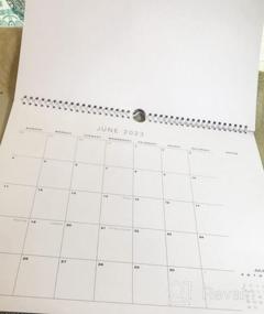 img 7 attached to Организуйтесь с упрощенным стеновым календарем на 2023-2024 годы - 14.5 "X11.5" ежемесячный планировщик для офиса и дома.