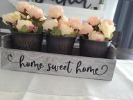 img 1 attached to Kosiehouse Decorative Table Centerpiece, Handmade Retro Pots With Flowers Rustic Wedding Table Decoration For Farmhouse Kitchen, Dining Room Table, Living Room And Coffee Table (Champagne) review by Johnathan Stoner