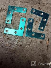 img 5 attached to 60PCS Metal L Shaped Flat Fixing Mending Repair Plates - 2X2 VinBee Corner Brace Brackets 0.04 Inch Thick