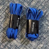 картинка 1 прикреплена к отзыву Flat Shoe Laces Set - 2 Pairs Of 5/16" Shoelaces For Athletic Running Sneakers, With 2 Metal Charms Included от Jay Mitchell