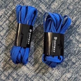 img 6 attached to Flat Shoe Laces Set - 2 Pairs Of 5/16" Shoelaces For Athletic Running Sneakers, With 2 Metal Charms Included