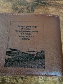 img 6 attached to Customizable Men's Wallets, Card Cases & Money Organizers - Ideal for Boyfriends, Husbands, Valentine's, Anniversaries