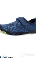 img 1 attached to FANTURE Water Shoes for Girls & Boys - Lightweight Comfort Sole, Easy Walking Athletic Slip-On Aqua Sock (Toddler/Little Kid/Big Kid) review by Thomas Silva